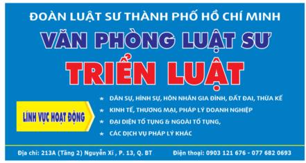 Thông tin địa chỉ Văn phòng Luật sư Triển Luật, TP Hồ Chí Minh 