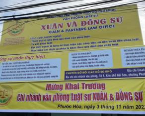 Thông tin địa chỉ Văn phòng luật sư Xuân & Đồng sự - LH: 0913 805 061